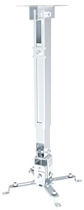 conecto CC50281 Deckenhalterung für Beamer, neigbar -15° bis +15°, schwenkbar -8° bis 8°, Nicht drehbar, Deckenabstand 430-650mm, Traglast max. 20,0kg, universeller Montagebereich 225-316 mm