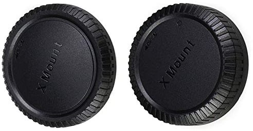 JJC Body Cap + Rear Lens Cap Set for Fujifilm X Mirrorless Interchangeable-lens Cameras & Fujifilm X Mount Lens System (1 Set)