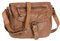 Bear Design Handtasche Damen Tasche Leder Schultertasche Cow Lavato Cognac