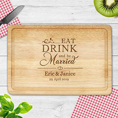 Personalised Chopping Board Cheese Board Oak Wooden Cutting Board Custom Gift for Xmas Christmas Birthday Anniversary for Mum Grandma Aunt Design 03