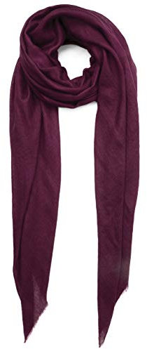 100% Kaschmir Hergestellt in Kashmir (Geschenkbox) Superfeiner Kaschmirschal Extrem weicher großer Schal Frauen Männer Pashmina Herbst Winter Wein Burgund