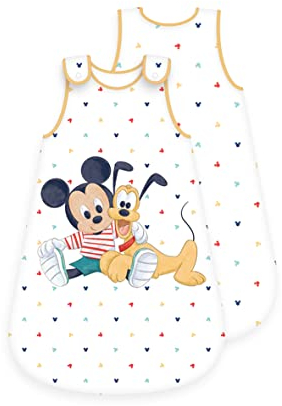 Arle-Living Disney Mickey Mouse Babyschlafsack - Ganzjahres - Umlaufender Reißverschluss (70 cm)