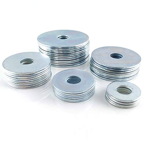 Karosseriescheiben verzinkt M5 – M12 Kotflügelscheiben Unterlegscheiben Stahl (200, 5,3 x 20 mm (M5))