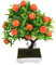 Künstlicher Orangenbaum Bonsai Topfpflanze Gefälschter Obstbaum Chinesisches Neujahrsbaum Pflanze Frühling Festival Geschenke Dekorative Kunstpflanzen für Wohnzimmer Garten Schlafzimmer Büro