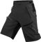 Ally Herren Mountainbike-Shorts, Radhose, Extra Kurz, Holzkohle, S