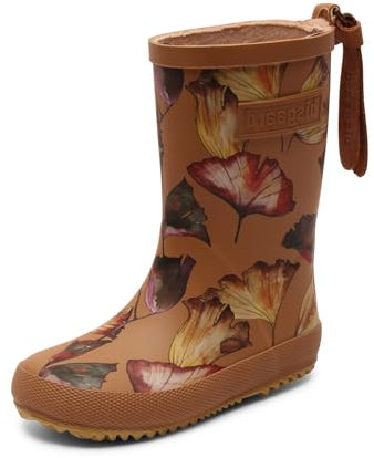 bisgaard Unisex Baby Fashion Rain Boot, Camel Flowers, 26 EU Schmal