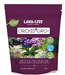 Lava-Lite Orchid Gro+ Orchid potting mix for Healthy Blooms and Growth, Orchid Care, Orchid feed ideal for home grown Orchids and indoor collections Available in 1 Ltr or 3 Ltr (3Ltr)