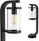 max K O M F O R T Standleuchte Außenleuchte Wegbeleuchtung E27 Schwarz IP44 Außenbeleuchtung Garten moderne 60cm Standlampe aus Aluminium RD1906-600