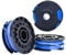 3 STK Trimmerspule und Schnurspule Ersatzgarnspule, Trimmerspule für WOLF GT840 GT850 GT-F10 ab Bjh 2013 9306821, ERSATZSPULE RT 2x 5m Ø1,6mm