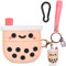 Boba AirPods Pro 2 Hülle, Cute AirPod Pro 2 Hülle für Frauen & Mädchen - Pink Boba Tea Design