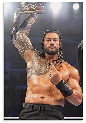 ACIDI Poster Und Gedruckte 50 * 70cm Roman Reigns Gewinner Drucken Raumdekor Wohndekoration für Wohnzimmer Kein Rahmen