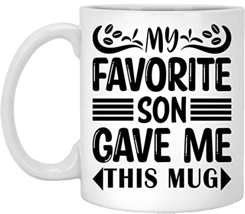 831 Tazas Café De Cerámica Taza Desayuno De Regalo 330Ml Mi Hijo Favorito Me Dio Esta Taza