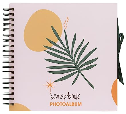 Grupo Erik Scrapbook Album Earth Day Fotoalbum zum Einkleben 26 x 26 cm 40 Seiten Fotoalbum zum Selbstgestalten Weiße Seiten Photo Album