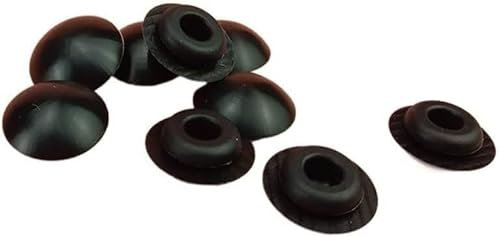 Sealing Gasket,Rubber Seal Hole Plugs,Dust plug,Closing Plug,10/20Pcs Snap-on Hole Plugs Silicone Rubber Sealing Plug Blanking End Caps Pipe Tube Inserts Seal Stopper 9.5mm Black/White (Color : White