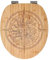 banjado® Hochwertig gravierter Design WC Sitz Bambus Absenkautomatik Kompass/Toilettendeckel mit Absenkautomatik Holz/Bambus Klodeckel/WC-Sitz für alle gängigen Toiletten