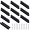 Mynoozi 10 Stück 80mm Long (64mm Lochabstand) Möbelgriffe, Griffe für Küchenschränke, Schwarz Schrankgriffe Türgriffe Küche Stangengriff Schubladengriffe für Schrank, Möbel, Küche, Schublade (Schwarz)