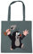 Logoshirt® Der kleine Maulwurf I Juhu I Baumwolltasche I grau I Lizenziertes Originaldesign