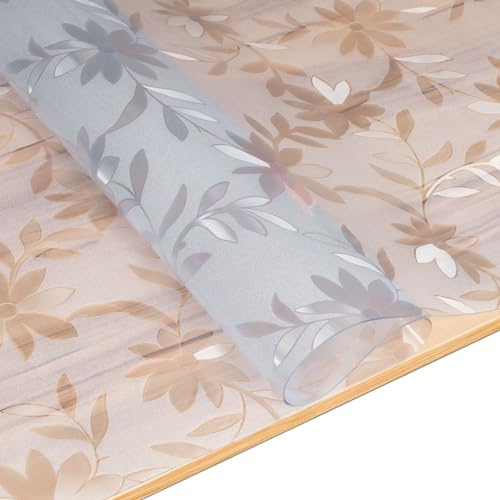 Tischfolie Tischschutzfolie mit Struktur für Hochglanz und Glastische Tischdecke Folie für Tisch Tischschutz 1,5mm 105x100cm