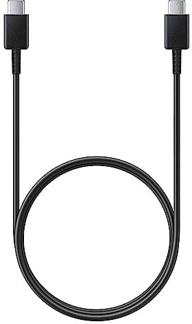 Câble Original pour Samsung Galaxy S24+, S24, S24 Ultra, S23 FE, S23 Ultra, S23+, S23, S22,... USB-C vers USB-C 3A, Synchro et Charge Ultra Rapide 45W Noir