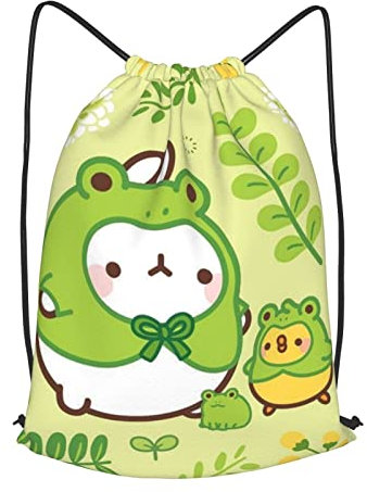 Kawaii Süßer Frosch Stofftasche Bag Mit Kordelzug Turnbeutel Verstellbar Sportbeutel Für Urlaub Herren Sport