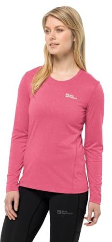 Jack Wolfskin Damen Sky Thermal L/S Wander-Shirt, Bubblegum, S EU
