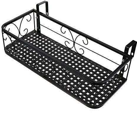 Toyvian 1 Pezzo Fioriera da Balcone con Gancio Sospeso Regolabile per Piante Design per Esterni Facile da Installare Resistente Versatile