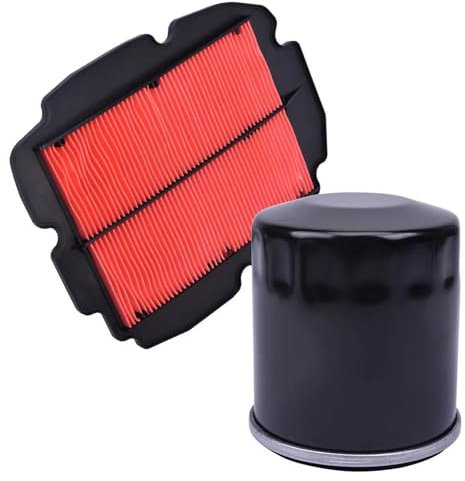NXLJA Detergente per Filtro Aria Detergente per Filtro Aria per Moto 17210-MBG-000 Filtro Olio HF/303 per Honda VFR800 per Crossrunner 2011-2017