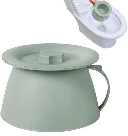 Recipiente Para Orinar Con Tapa 1.5L Recipiente Sanitario Portátil Con Asa, Ideal Para Niños Y Adultos Mayores, Fácil De Usar Y Limpiar, Útil En Cama, Automóvil Campamento Fácil Manejo