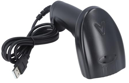 Yctze USB-Kabel-Barcode-Scanner, Tragbarer 1D-Leser für Supermarkt, Lager, Kompatibel mit,