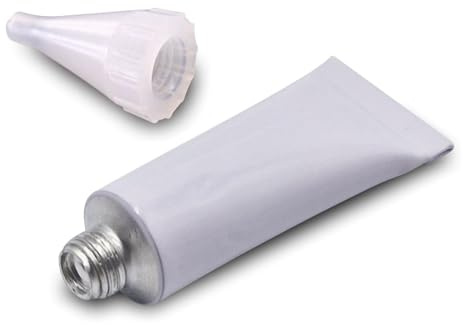 Ravensberger Chemie Silikon E essigvernetzt – Sanitär Dichtstoff für Bad, Küche & Bau – acetoxy, elastisch – ideal für Fugen an Waschbecken, Dusche, Wanne, Fliesen & Glas – 5 ml Mini Tube