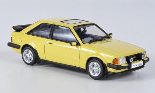 Ford Escort MK III XR3, gelb, 1981, Modellauto, Fertigmodell, Vitesse 1:43