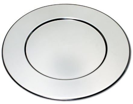 chg 32002-48 Platzteller rund ø 32 cm, aus Edelstahl-rostfrei, 0.7 mm