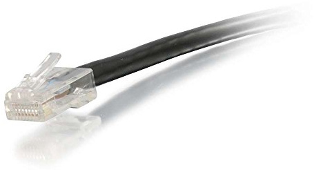 C2G 04111 Cat6 Cable - Non-Booted Unshielded Ethernet Network Patch Cable, Black (6 Feet, 1.82 Meters)