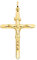 PRINS JEWELS Anhänger Kreuz Mit Jesus 14 Karat 585 Gelbgold Unisex (39)