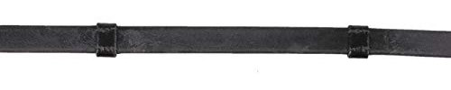 QHP Zügel Biothane Gurtzügel Pferdezügel Reitzügel schwarz oder braun ARBO-INOX® (Pony, Schwarz)