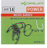 Korum Xpert Barbless Hooks Power Specimen or Specialist: Power Size 14