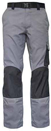 Gahibre - Pantalón de Trabajo Elástico con Rodilleras y Detalles Reflectantes