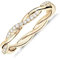 PAVOI 14K Gold Plated Cubic Zirconia Twisted Rope Eternity Band Yellow Gold for Women Size 8