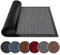 BLADO Washable Door Mats Indoor & Outdoor - Non-Slippery Heavy Duty - Stylish & Large Rubber - Perfect Dust Grabbing Doormats (Grey, 60 cm x 90 cm).