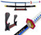 Katana Giyu Tomioka - Epée Lame Bois - Support Japonais Inclus