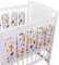 Bello24 - Universeller Babybett Gitterschutz mit Klettverschluss aus 100% Baumwolle 38x30cm (Waldbewohner, 9)