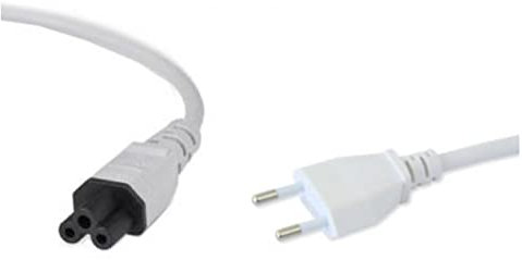 Cavo Alimentazione 1m Spina 2 Poli Italiana A C5 F elettrica pc TV PS Monitor
