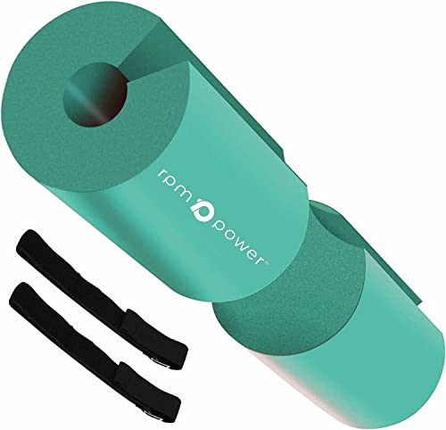 RPM Power Langhantel Polster - hip thrust polster, stangenpolster fitness pad, polster für langhantel und nackenpolster fitness Ideal für Squats Lunges Hip Thrusts (Wasserblau)
