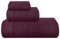MALLONI HOME Ultra Soft 3er-Pack Baumwoll-Handtuch-Set, enthält a übergroße Badetücher 70 x 140 cm, a Handtücher 40 x 60 cm und a Waschbetten 30 x 30 cm, Burgunderrot