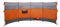 vidaXL Brise-Vent de Camping, Pare-Vent de Camping, Pare-Brise de Plage, Pare-Soleil de Jardin Terrasse, Orange 366x152x152 cm Imperméable