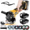 Funnyway Cordless Angle Grinder with 2*4.0Ah Batteries, 20V 8500RPM Brushless Metal Grinder , 125mm Battery Grinder with 2-Position Adjustable Handle, grinder tool for Grinding, Cutting and Polishing