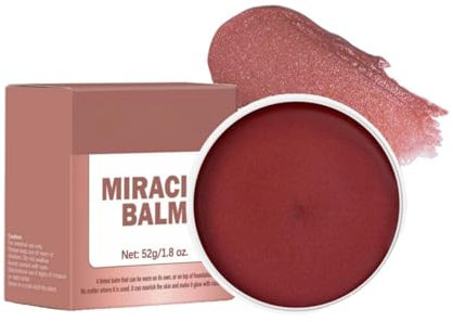 Miracle Balm Glow Skin Balm Tinted Balm Creamy & Blendable Colour Multi-purpose Hydrating Balm Tint For Lips, Face, Miracle Balm Moisturiser (B)