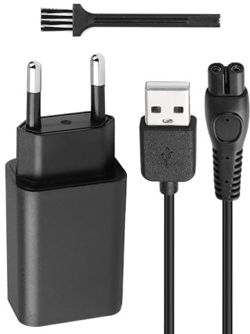 5V Ladegerät für Philips Norelco One Blade Rasierer – Netzteil & USB-Ladekabel Kompatibel mit QP2724, QP2734, QP2824, QP2834, QP4530, QP4631, MG7910, MG7930, MG7950, MG5910, MG9520, X3001