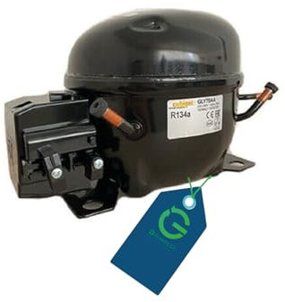 G GRIMALDI Compressore GLY70AA 1/4 HP 195W compatibile con frigorifero R134a 220-240V 50Hz gas R1234yf ricambio LBP statico RSIR