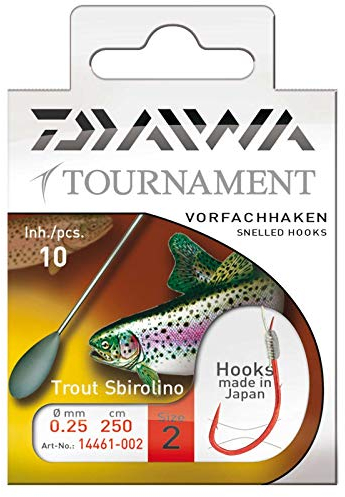 Daiwa Tournament Trout Sbirolino Gr.6 250cm - Gr.6-0,2mm - 10Stück |